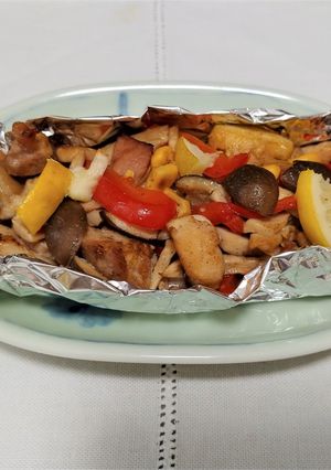 鶏の塩レモンホイル焼き-レシピのメイン写真