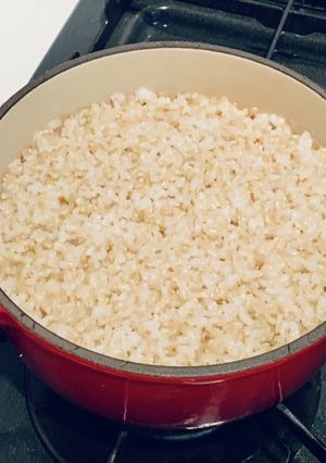 ル・クルーゼで炊く美味しい玄米-レシピのメイン写真