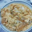 白菜の卵とじ(かけてそのまま丼に)
