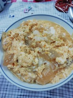 白菜の卵とじ(かけてそのまま丼に)-レシピのメイン写真