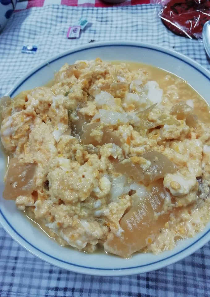 白菜の卵とじ（かけてそのまま丼に)-レシピのメイン写真