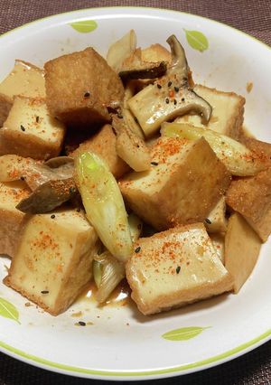 厚揚げガーリック醤油揚げ!(^^)!-レシピのメイン写真