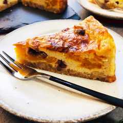 รูปของ あんこを練り込んだ南瓜のチーズケーキ