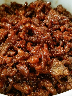 きざみ牛肉の甘辛煮。-レシピのメイン写真