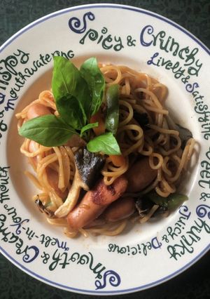 焼きそば麺でつくる！ナポリタン-レシピのメイン写真
