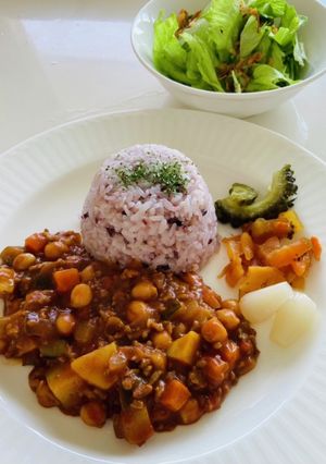 時短簡単みんな大好きトマトドライカレー♡-レシピのメイン写真