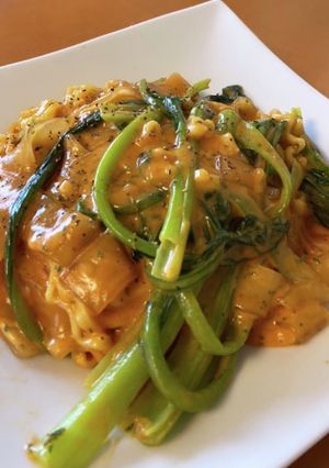 クリーミーチーズ味♡プルダック炒め麺-レシピのメイン写真