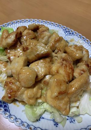 鶏むね肉のマヨ味噌焼き-レシピのメイン写真