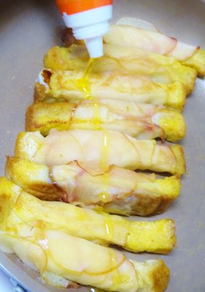 秋のフレンチトーストりんご巻き-レシピのメイン写真