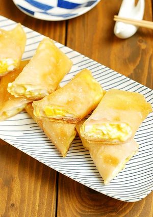 めっちゃ美味しい♡ハムたまチーズの春巻き-レシピのメイン写真