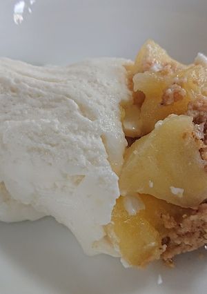りんご入りレアチーズケーキ-レシピのメイン写真