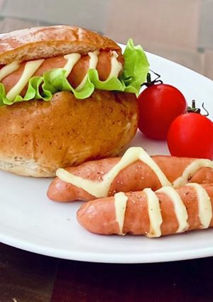 チーズを挟んだソーセージ★ホットドッグ-レシピのメイン写真