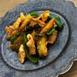 簡単!豚肉と茄子とピーマンのキムチ炒め