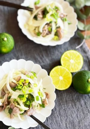 セブンの野菜たっぷり砂ずりポン酢風和え物-レシピのメイン写真