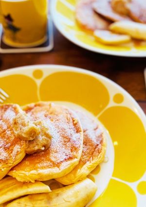 ヨーグルトで作るbills風パンケーキ-レシピのメイン写真