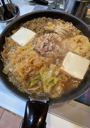 野菜たっぷりすき焼き♪-レシピのメイン写真