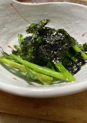 おつまみ春菊-レシピのメイン写真