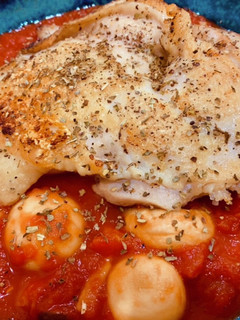 チキンステーキとトマト煮ソース-レシピのメイン写真