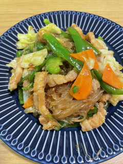 豚バラ焼肉タレつけ野菜炒め-レシピのメイン写真