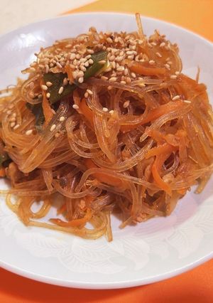 鶏ひき肉でチャプチェ♬-レシピのメイン写真