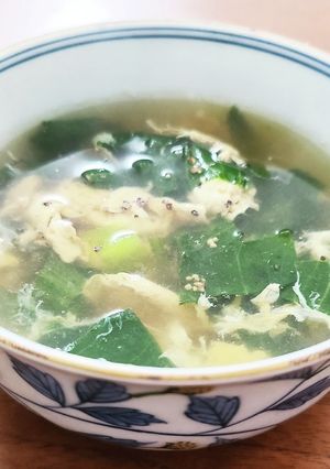 (捨てちゃう外葉で)レタスと卵のスープ-レシピのメイン写真