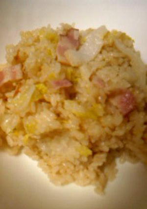 炊飯器で簡単！白菜ベーコンライス-レシピのメイン写真