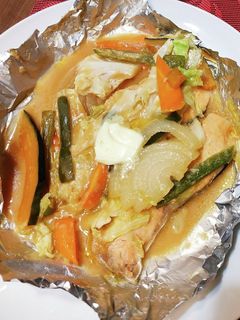 秋鮭と野菜のちゃんちゃん焼き-レシピのメイン写真