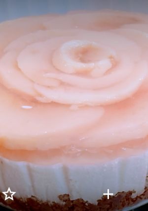 桃のレアチーズケーキ-レシピのメイン写真