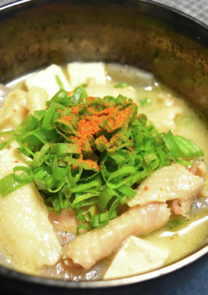 鶏の煮込み(鶏皮のモツ煮風)-レシピのメイン写真