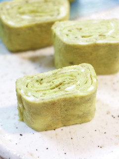 バジルとチーズの卵焼き-レシピのメイン写真