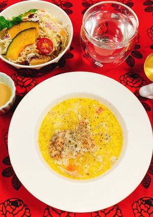 サーモンミルクスープ♡ロヒケイット　-レシピのメイン写真