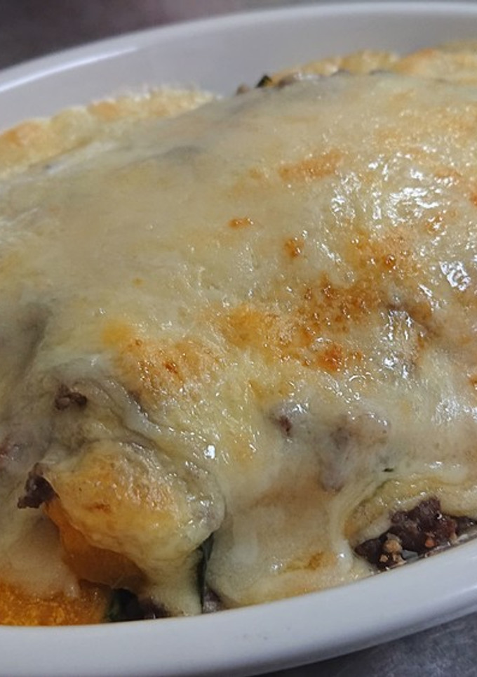 かぼちゃと牛挽き肉のチーズ焼き-レシピのメイン写真