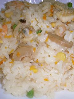 S炊飯器でシーフードピラフ-レシピのメイン写真