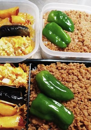 高校生息子＆旦那弁当（10/4）-レシピのメイン写真