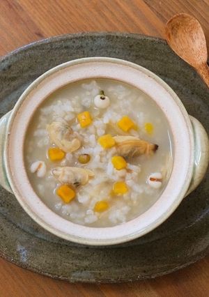 【朝がゆ】黄の薬膳粥キット アレンジ-レシピのメイン写真