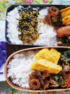 豚肉炒め弁当(10.3)-レシピのメイン写真