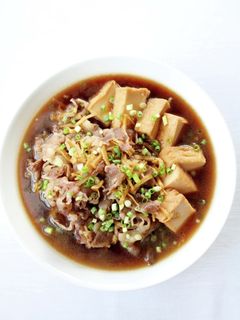 サッと煮て【牛肉と絹揚げのしぐれ煮風)-レシピのメイン写真