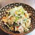 簡単キャベツコーンツナ豆苗のコールスロー