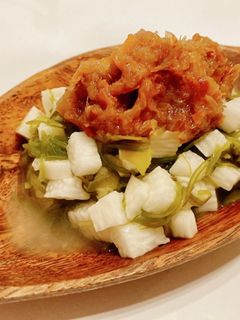 【簡単副菜】めかぶと山芋の梅ソースのせ-レシピのメイン写真