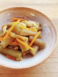 ずいき(芋がら)の炒め煮☆-レシピのメイン写真