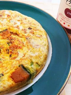 ツナと卵で♪かぼちゃのスペイン風オムレツ-レシピのメイン写真