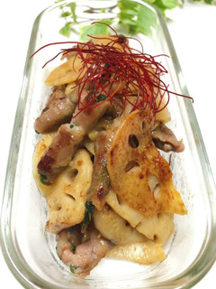 豚シソと薄切り蓮根炒めカロリー控えめ-レシピのメイン写真