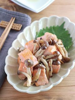 ごはんがすすむ!鮭としめじの生姜焼き-レシピのメイン写真