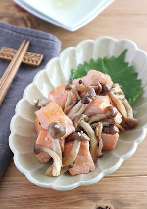 ごはんがすすむ!鮭としめじの生姜焼き-レシピのメイン写真