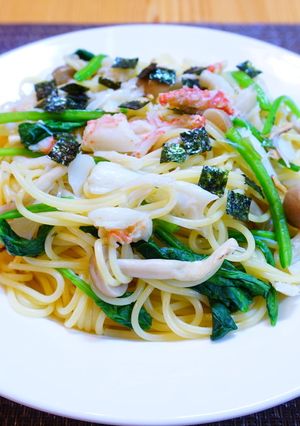 松茸の味お吸い物で毛ガニのパスタ-レシピのメイン写真