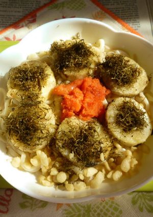醤油うどん風冷やしうどん56～山芋めかぶ-レシピのメイン写真