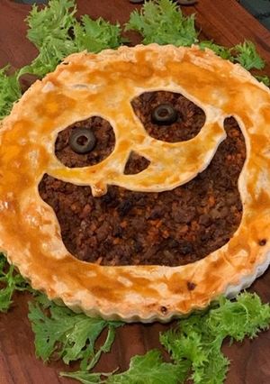ハロウィンかぼちゃのミートパイ-レシピのメイン写真