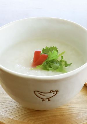 レンジでラクチン♪米から作る、五分粥-レシピのメイン写真