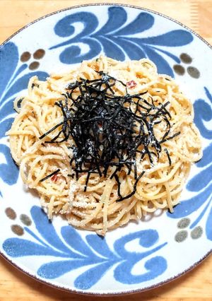 タラコのリエットでスピンオフ的パスタ-レシピのメイン写真