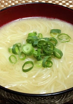 そうめんの味噌汁-レシピのメイン写真